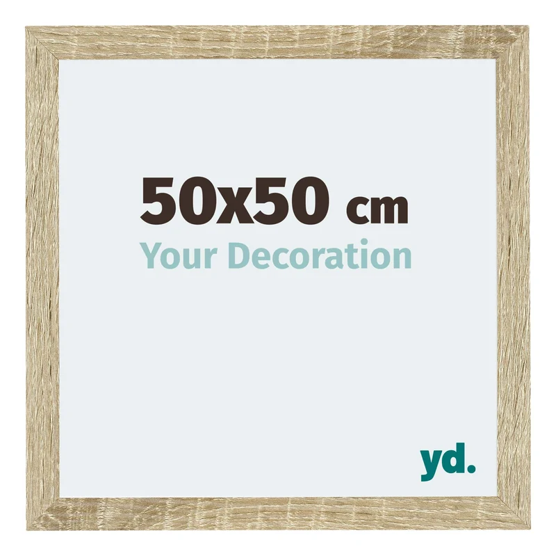 Bilderrahmen 50x50 cm - Sonoma Eiche - MDF - Mura