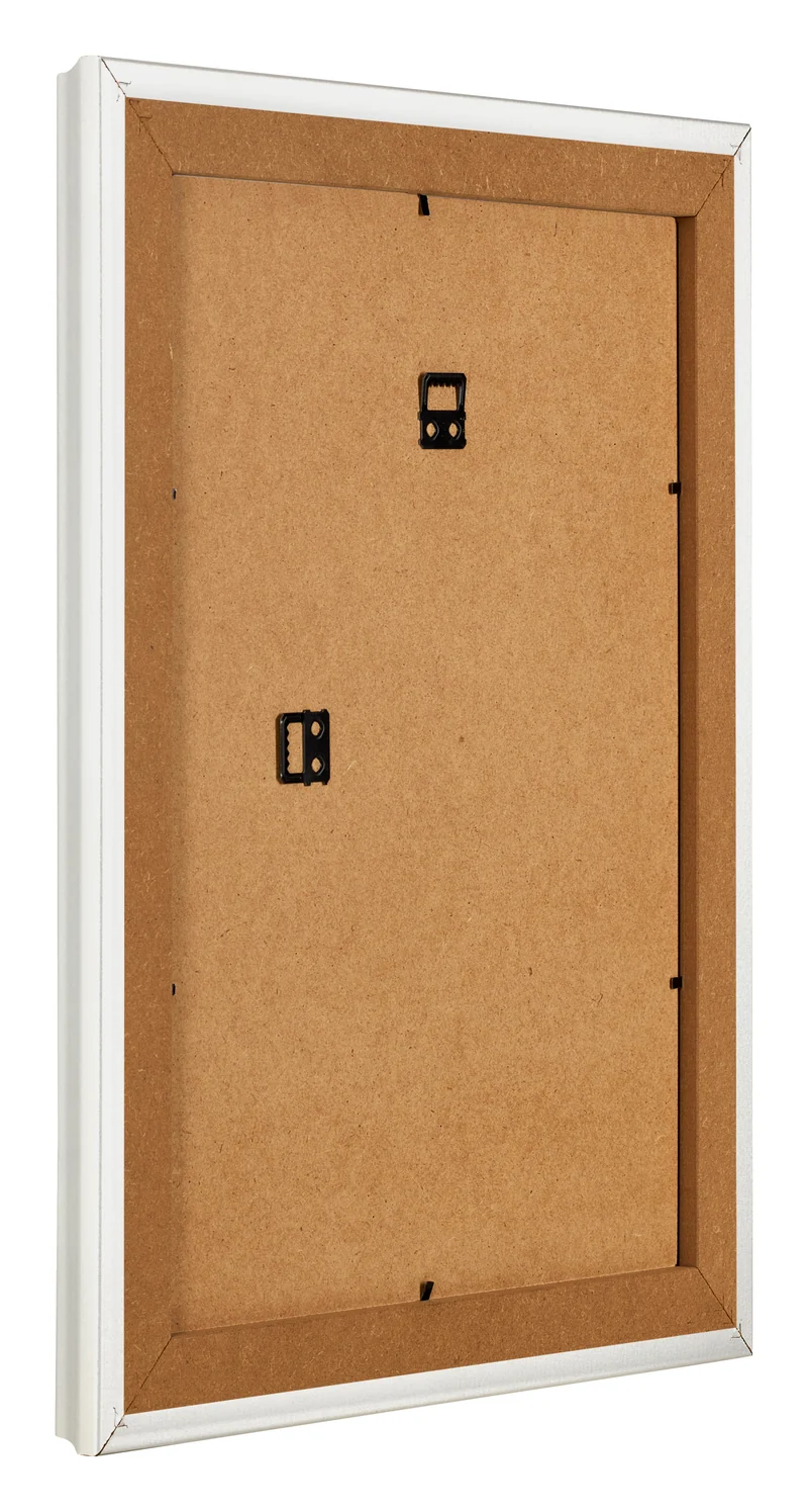 Bilderrahmen 30x40 cm - Weiß Gemasert - MDF - Lazio