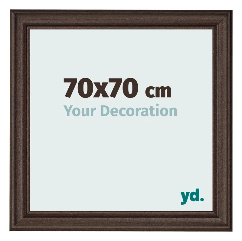 Bilderrahmen 70x70 cm - Eiche Dunkel - MDF - Lazio
