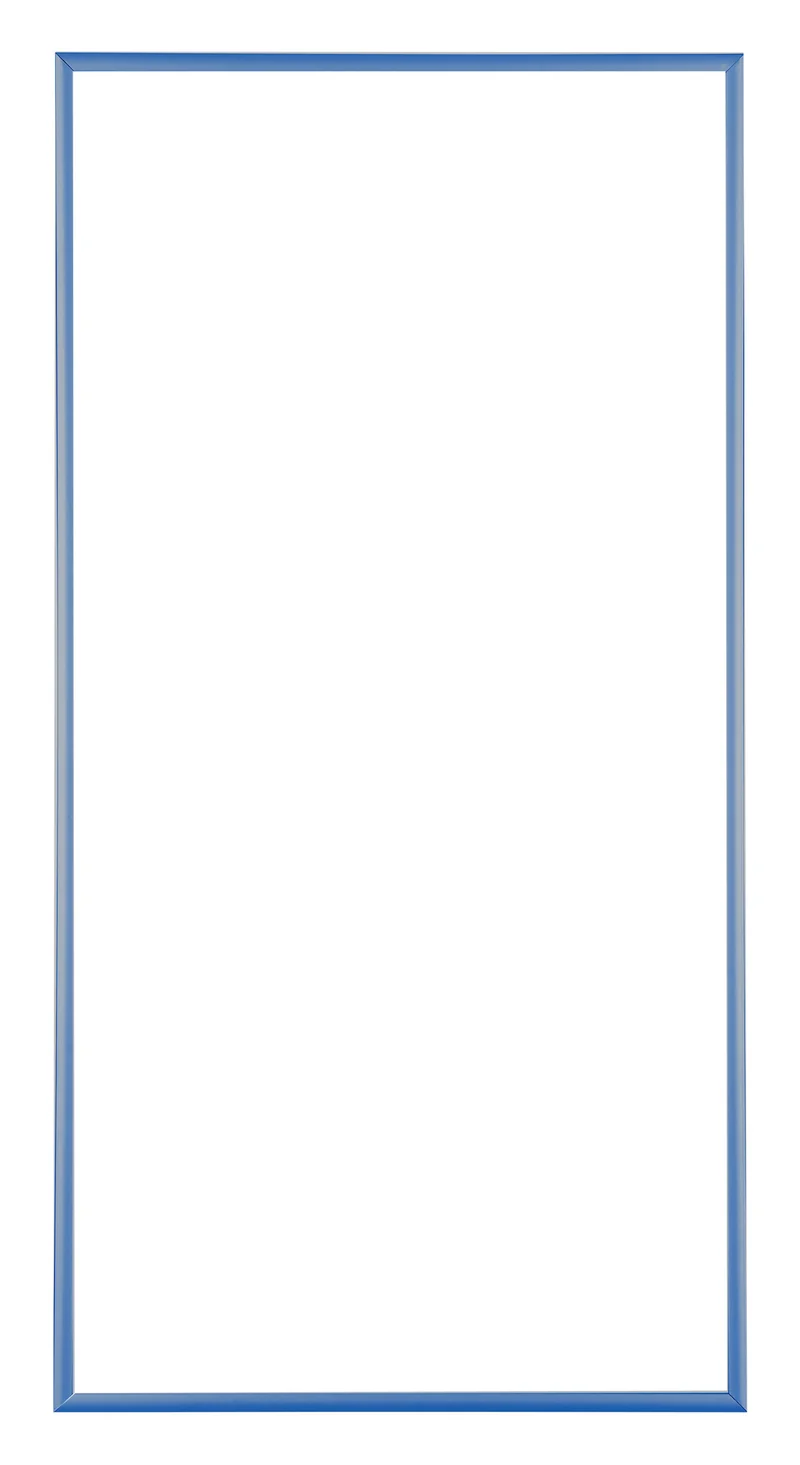 Bilderrahmen 40x80 cm - Stahl Blau - Aluminium - Kent
