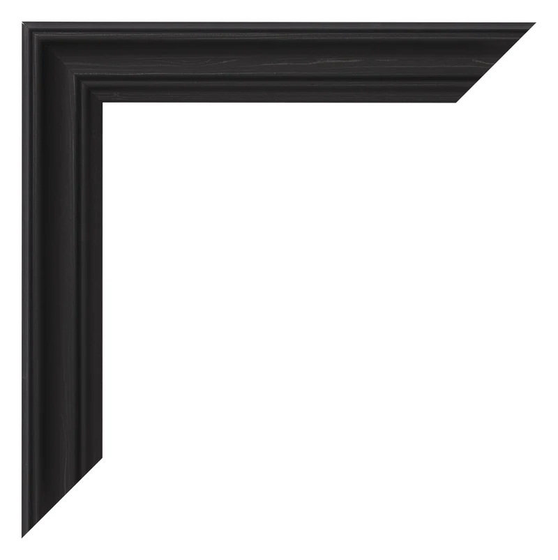 Bilderrahmen 40x80 cm - Schwarz Gemasert - MDF - Lazio