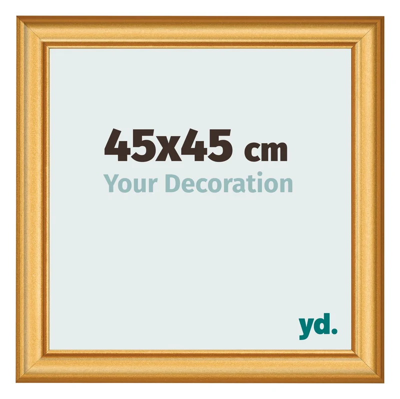 Bilderrahmen 45x45 cm - Gold Matt - MDF - Lazio