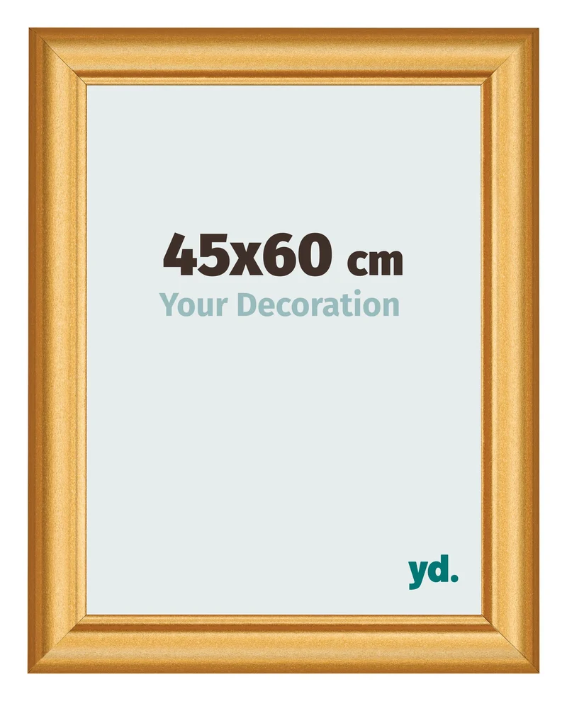 Bilderrahmen 45x60 cm - Gold Matt - MDF - Lazio