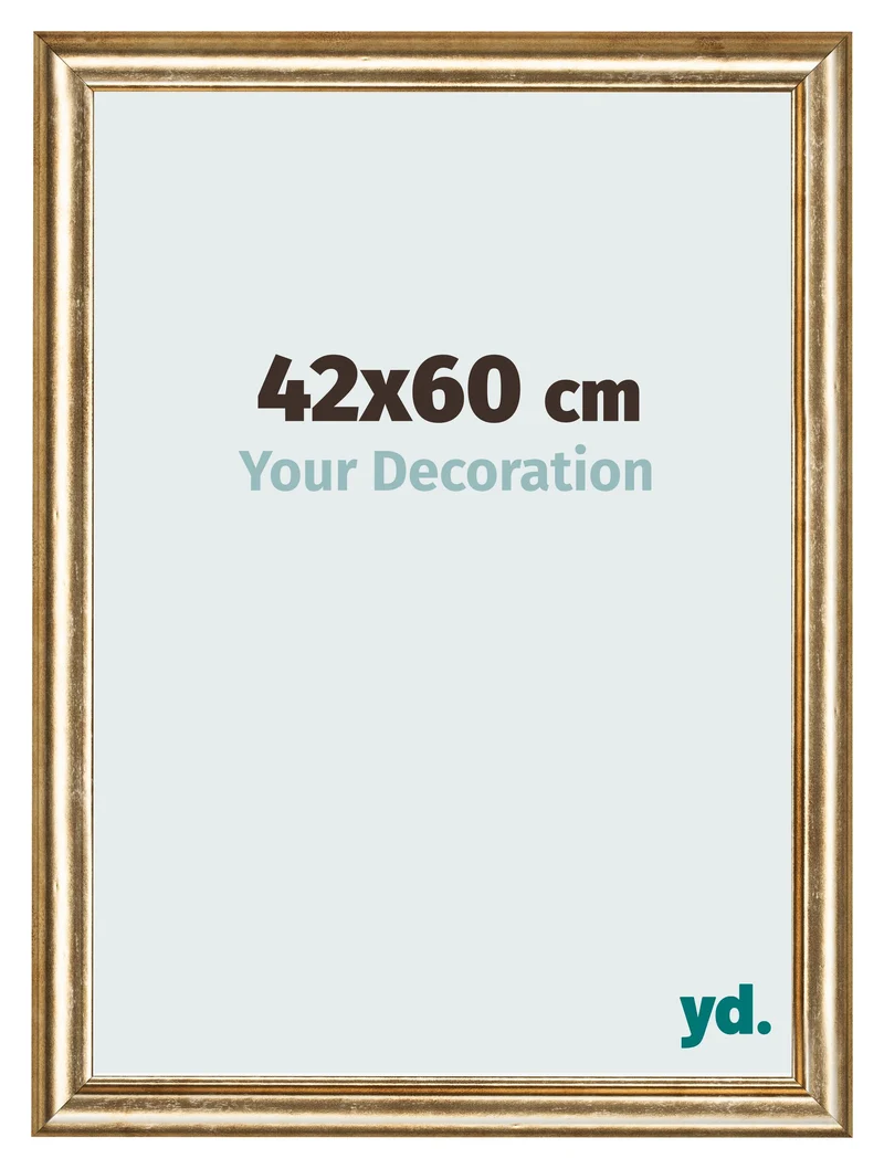 Bilderrahmen 42x60 cm - Gold Antik - MDF - Lazio