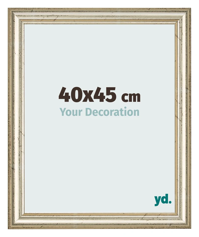 Bilderrahmen 40x45 cm - Metallglanz - MDF - Lazio