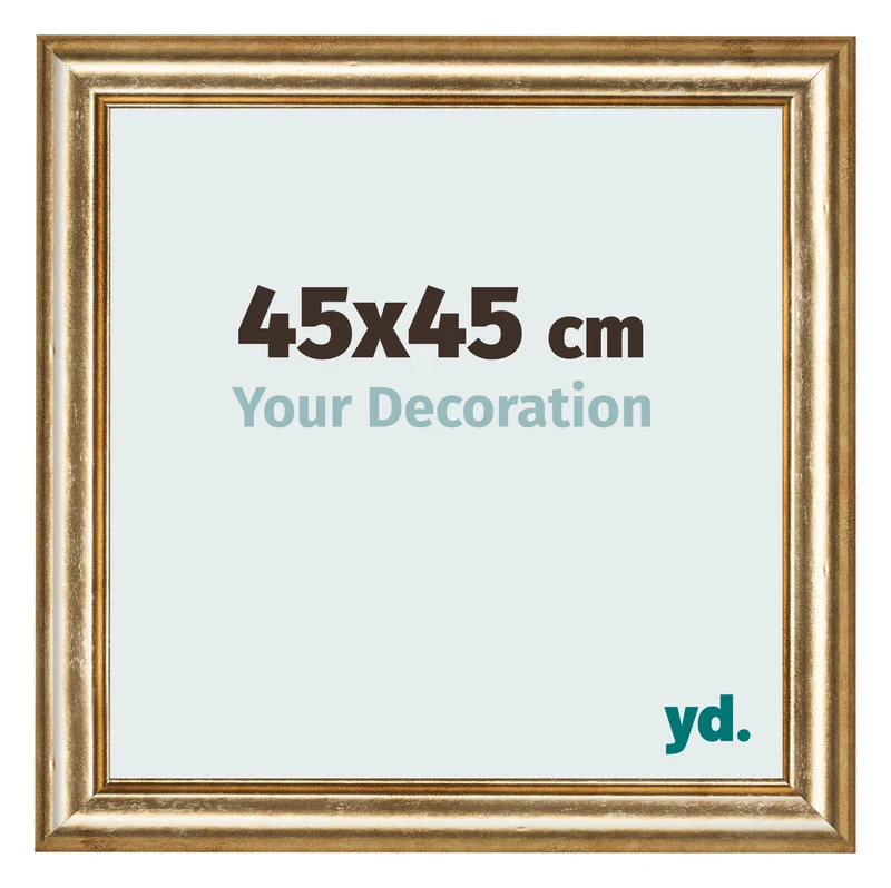 Bilderrahmen 45x45 cm - Gold Antik - MDF - Lazio