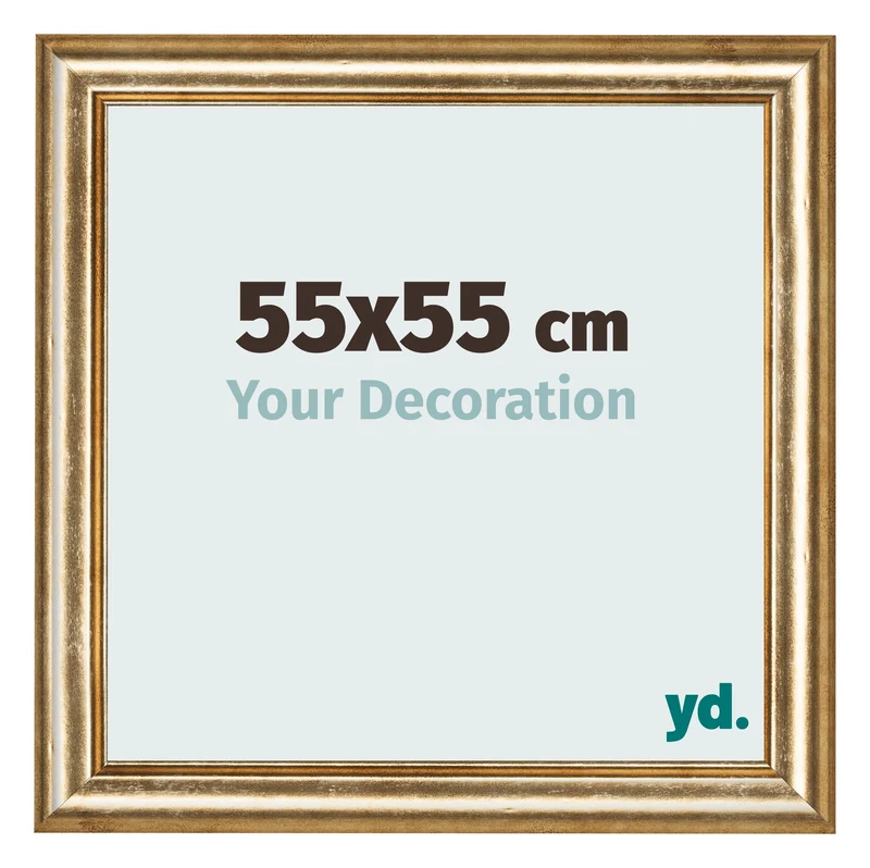 Bilderrahmen 55x55 cm - Gold Antik - MDF - Lazio