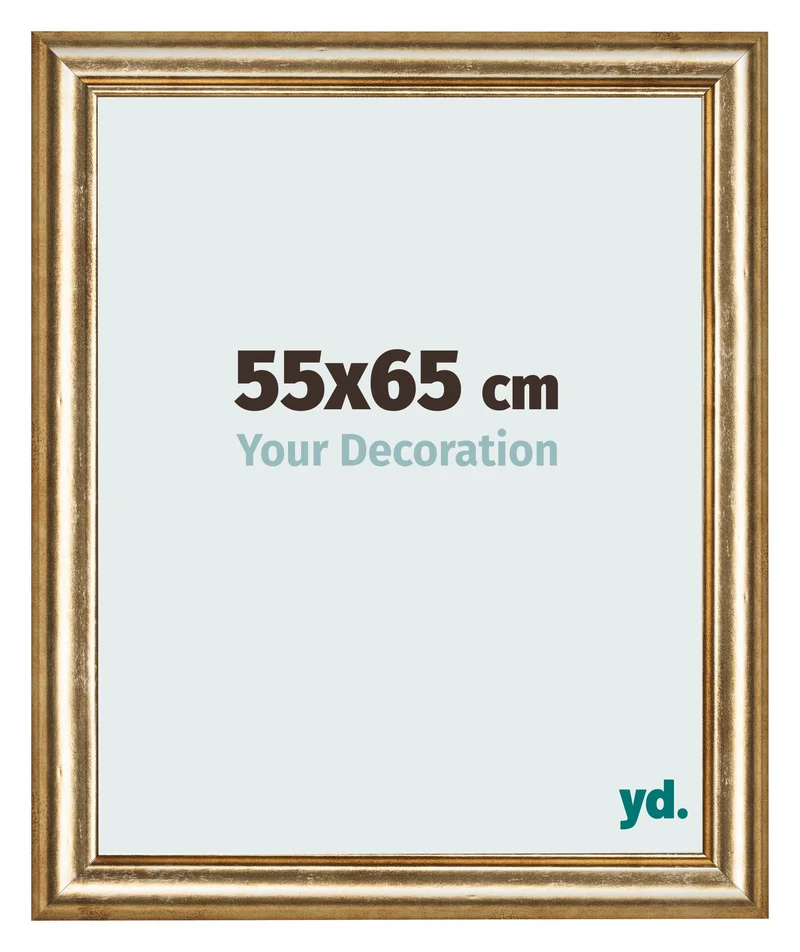 Bilderrahmen 55x65 cm - Gold Antik - MDF - Lazio