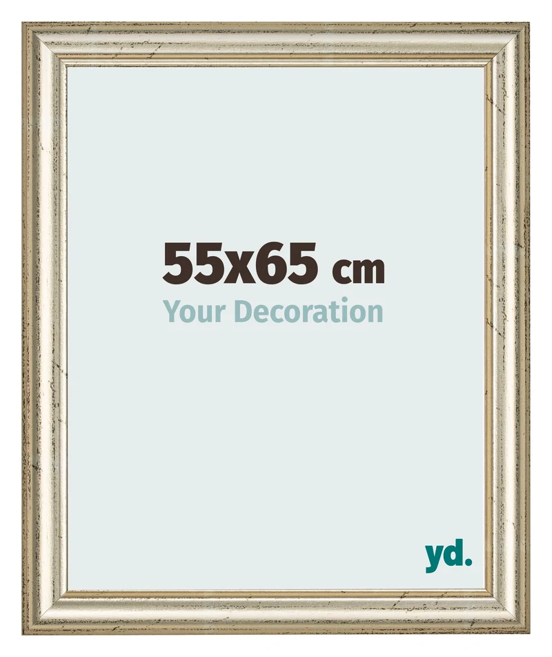 Bilderrahmen 55x65 cm - Metallglanz - MDF - Lazio