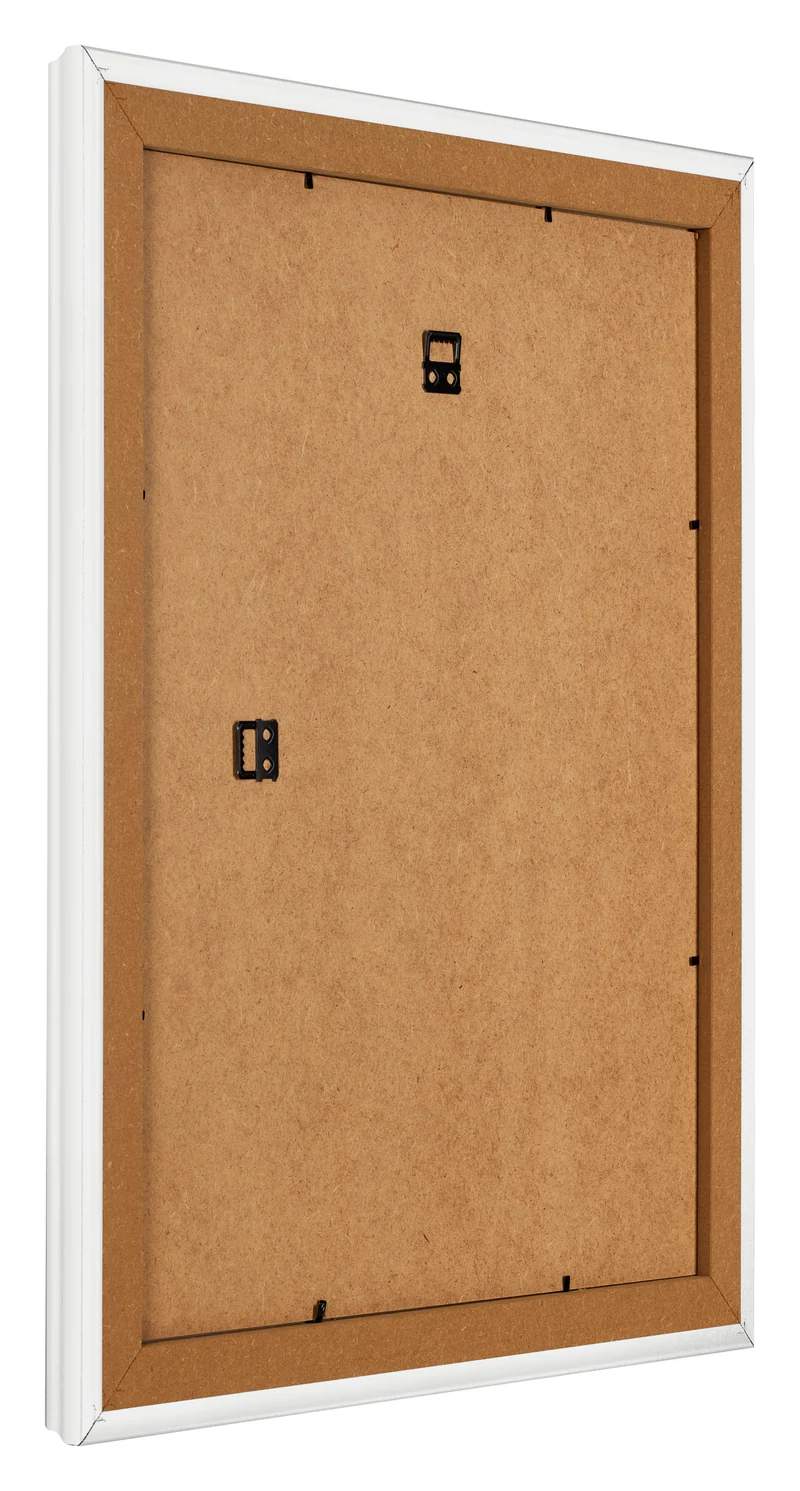 Bilderrahmen 56x71 cm - Weiß Gemasert - MDF - Lazio