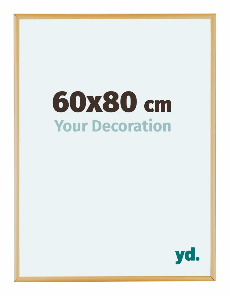 Bilderrahmen 60x80 cm - Gold Vintage - Aluminium - Kent