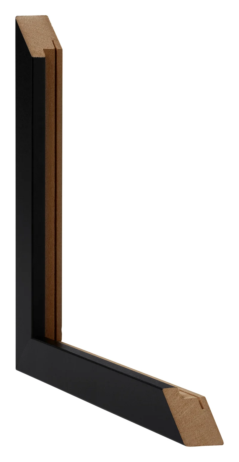 Bilderrahmen 33x48 cm - Schwarz Matt - MDF - Catania