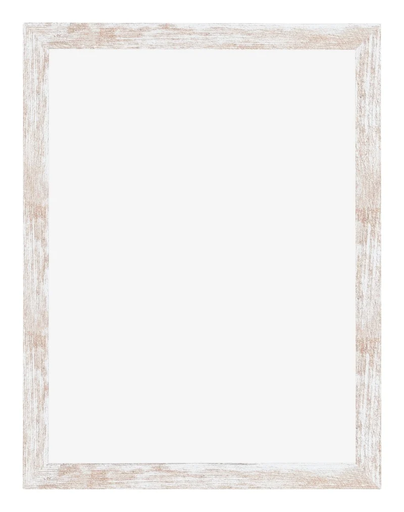 Bilderrahmen 46x61 cm - White Wash - MDF - Catania