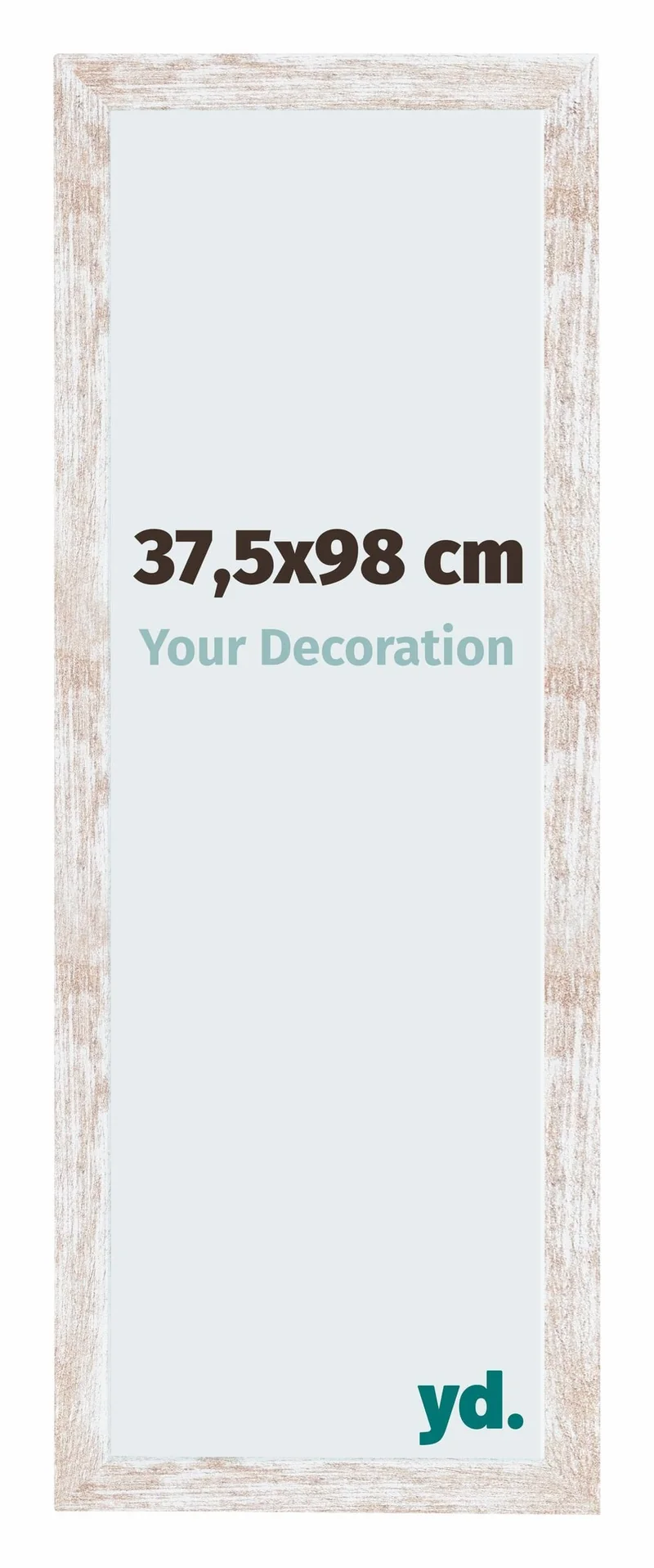 Bilderrahmen 37,5x98 cm - White Wash - MDF - Catania