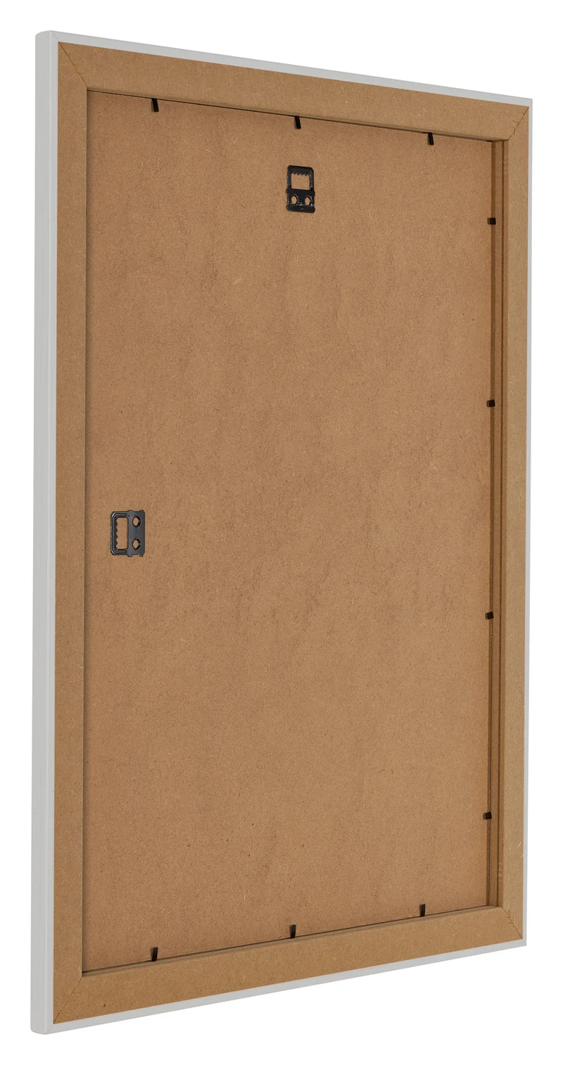 Bilderrahmen 25x30 cm - Weiß Gemasert - MDF - Como