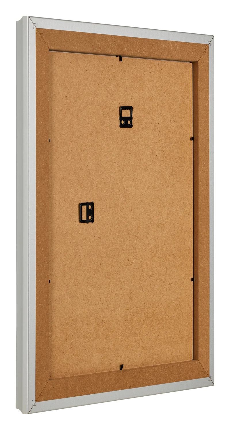 Bilderrahmen 75x98 cm - Silber Matt - MDF - Lazio