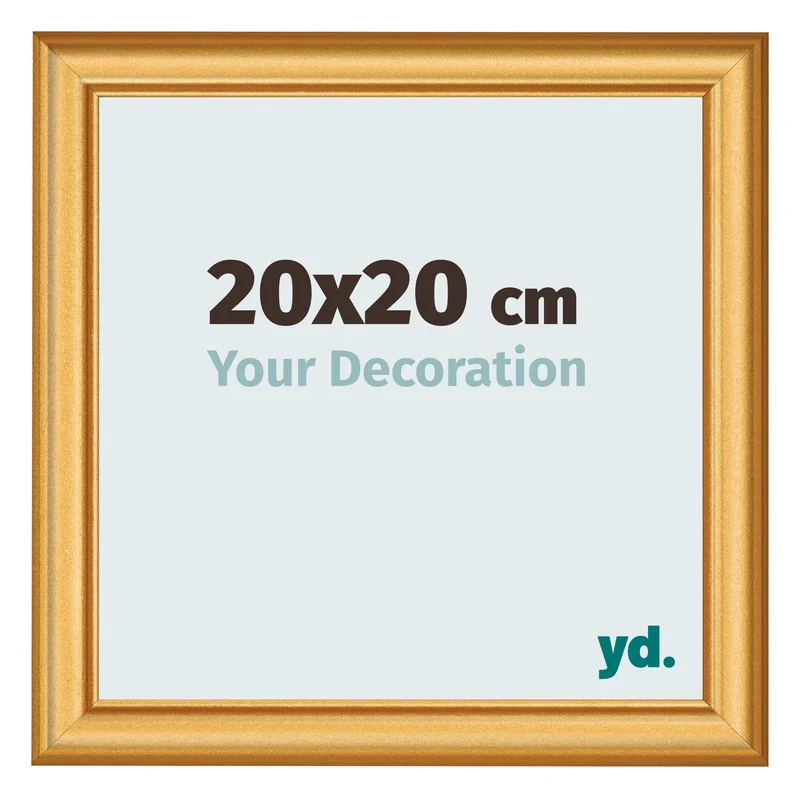 Bilderrahmen 20x20 cm - Gold Matt - MDF - Lazio