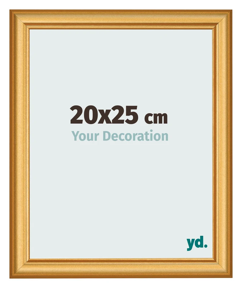 Bilderrahmen 20x25 cm - Gold Matt - MDF - Lazio