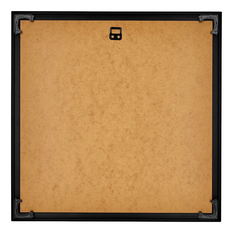 Bilderrahmen 55x55 cm - Schwarz Hochglanz - Kunststoff - Evry