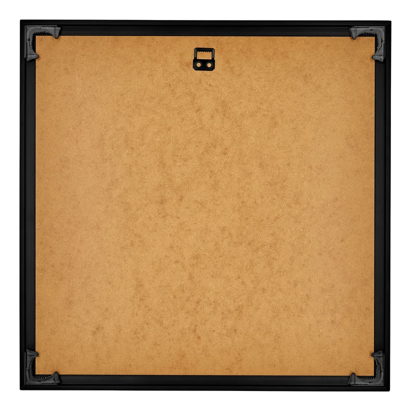 Bilderrahmen 60x60 cm - Schwarz Hochglanz - Kunststoff - Evry