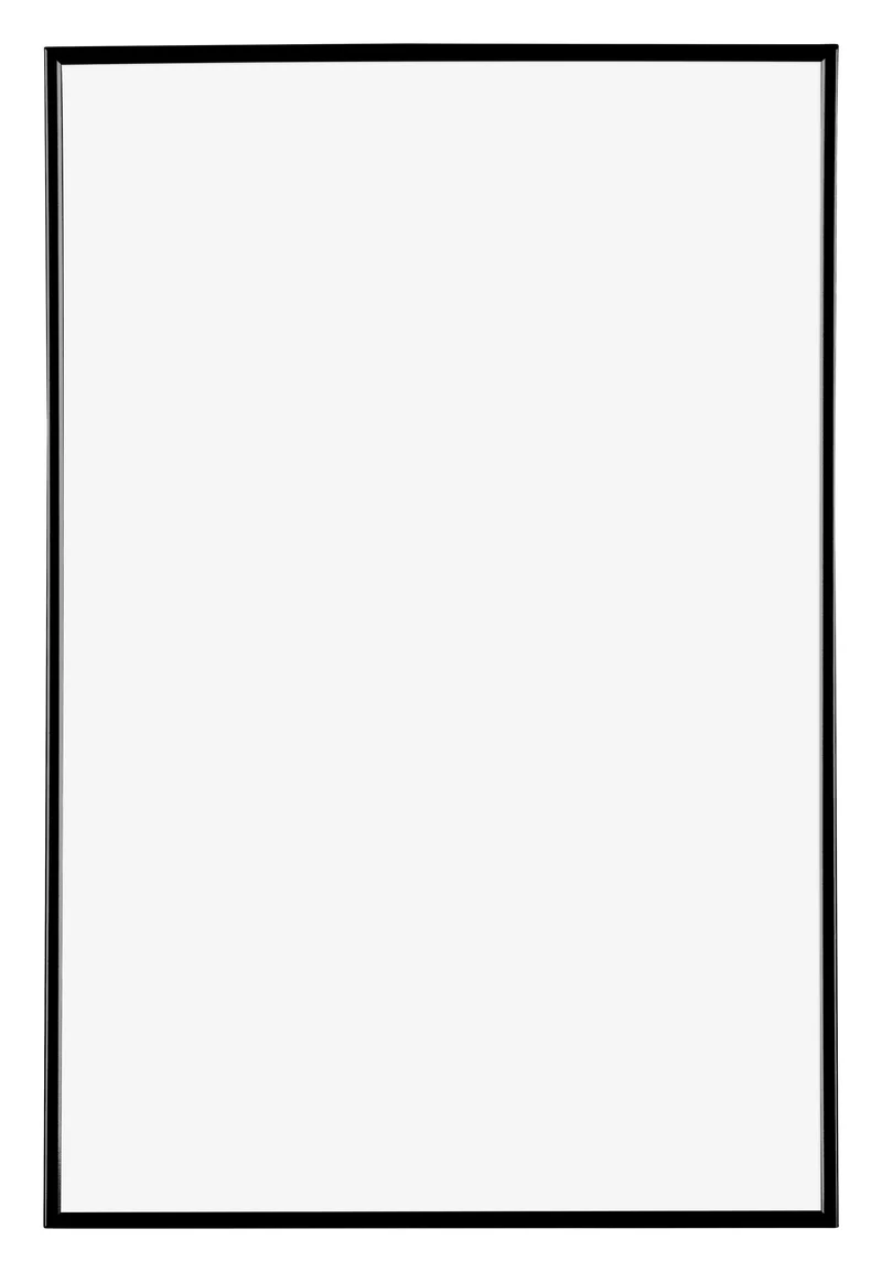 Bilderrahmen 61x91,5 cm - Schwarz Hochglanz - Kunststoff - Evry