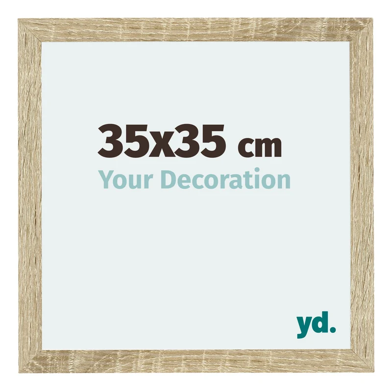 Bilderrahmen 35x35 cm - Sonoma Eiche - MDF - Mura