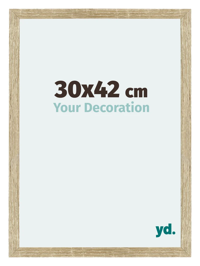 Bilderrahmen 30x42 cm - Sonoma Eiche - MDF - Mura