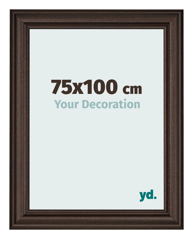 Bilderrahmen 75x100 cm - Eiche Dunkel - MDF - Lazio