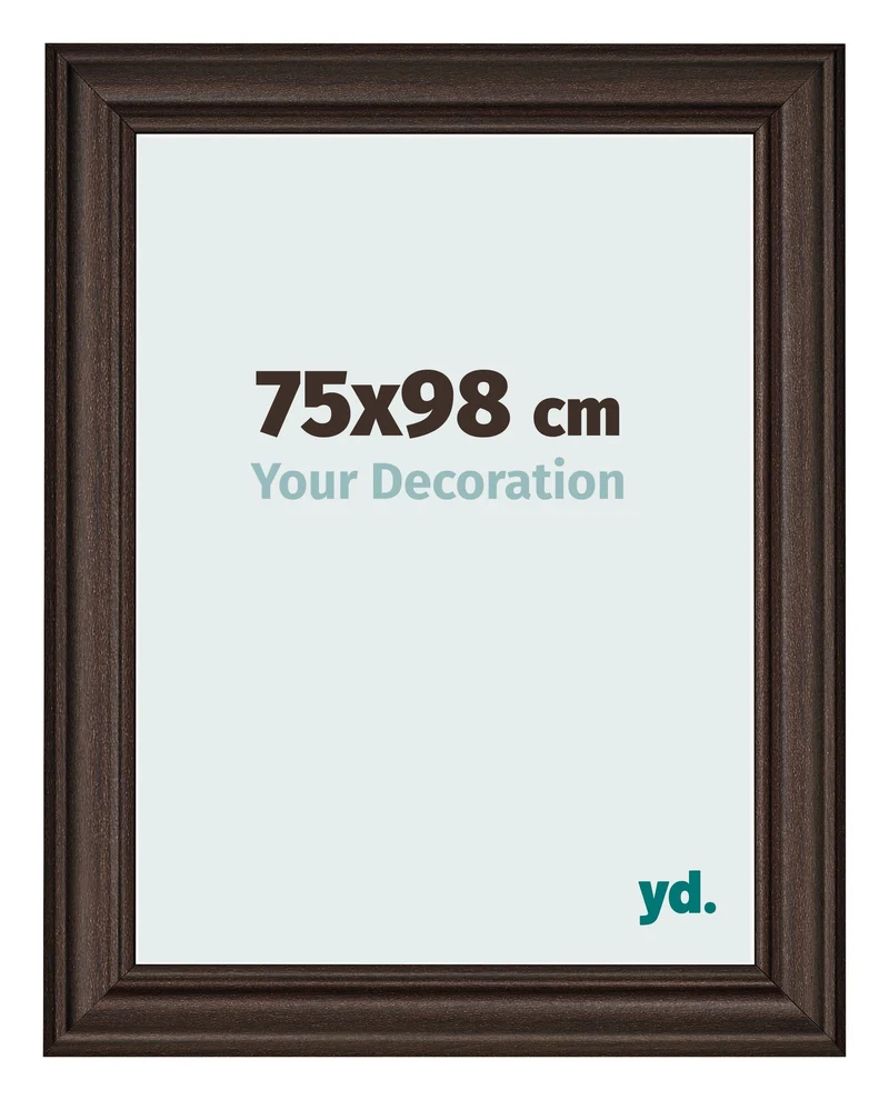 Bilderrahmen 75x98 cm - Eiche Dunkel - MDF - Lazio