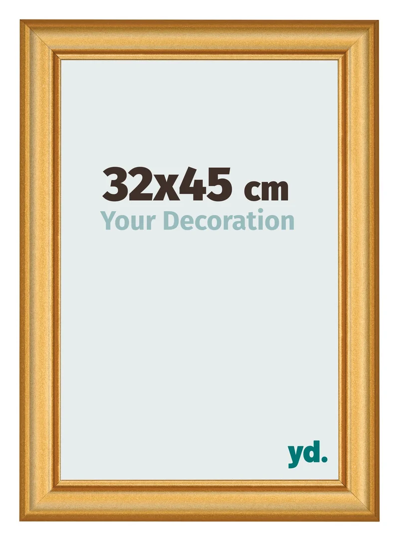 Bilderrahmen 32x45 cm - Gold Matt - MDF - Lazio