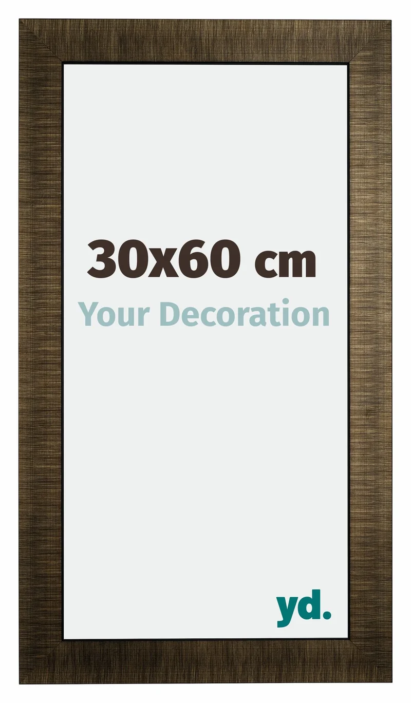 Bilderrahmen 30x60 cm - Champagner Gebürstet - Holz - Leeds