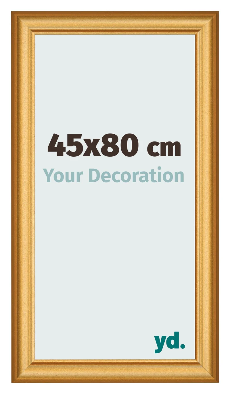 Bilderrahmen 45x80 cm - Gold Matt - MDF - Lazio