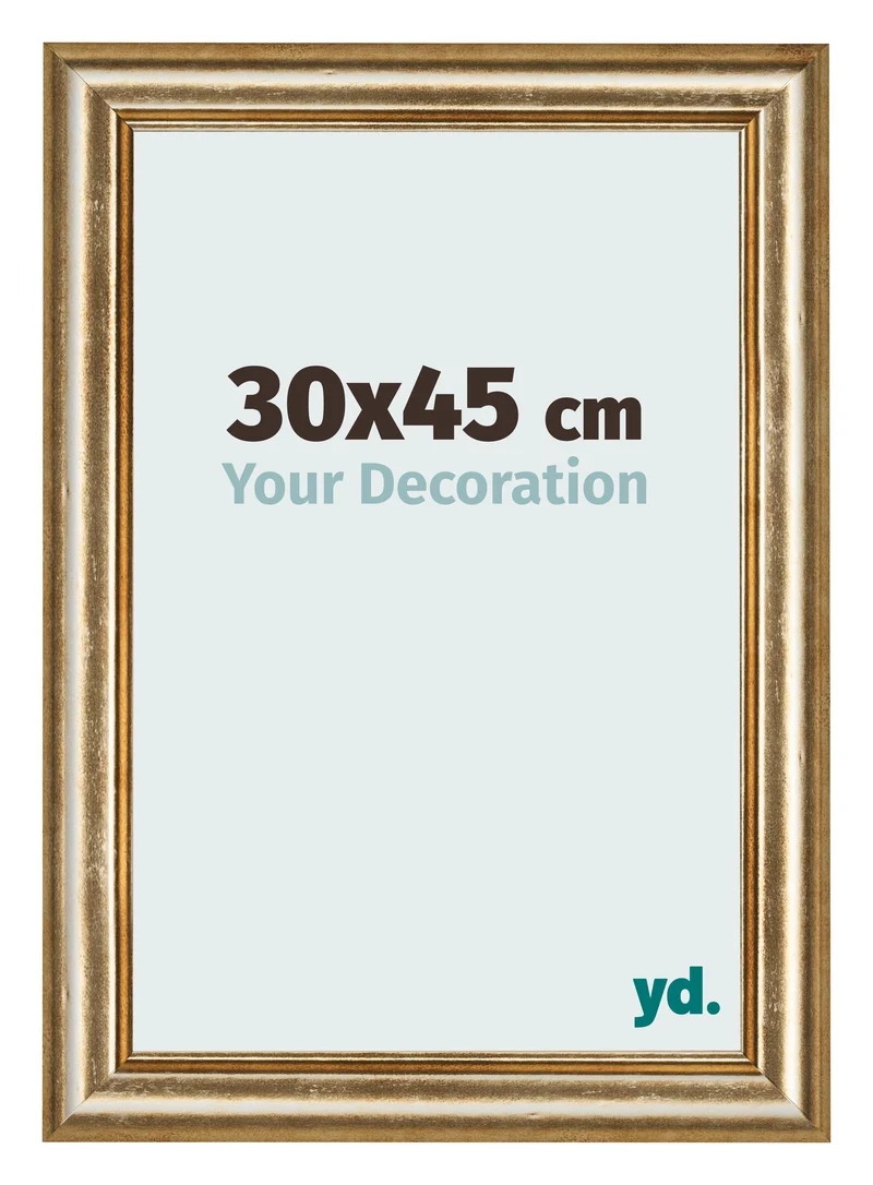 Bilderrahmen 30x45 cm - Gold Antik - MDF - Lazio