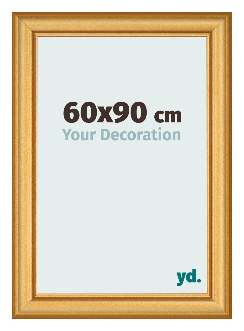 Bilderrahmen 60x90 cm - Gold Matt - MDF - Lazio
