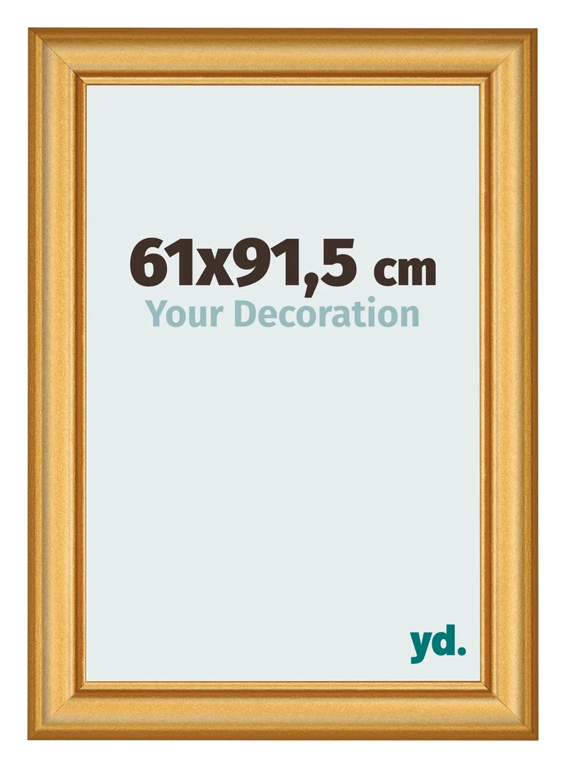 Bilderrahmen 61x91,5 cm - Gold Matt - MDF - Lazio
