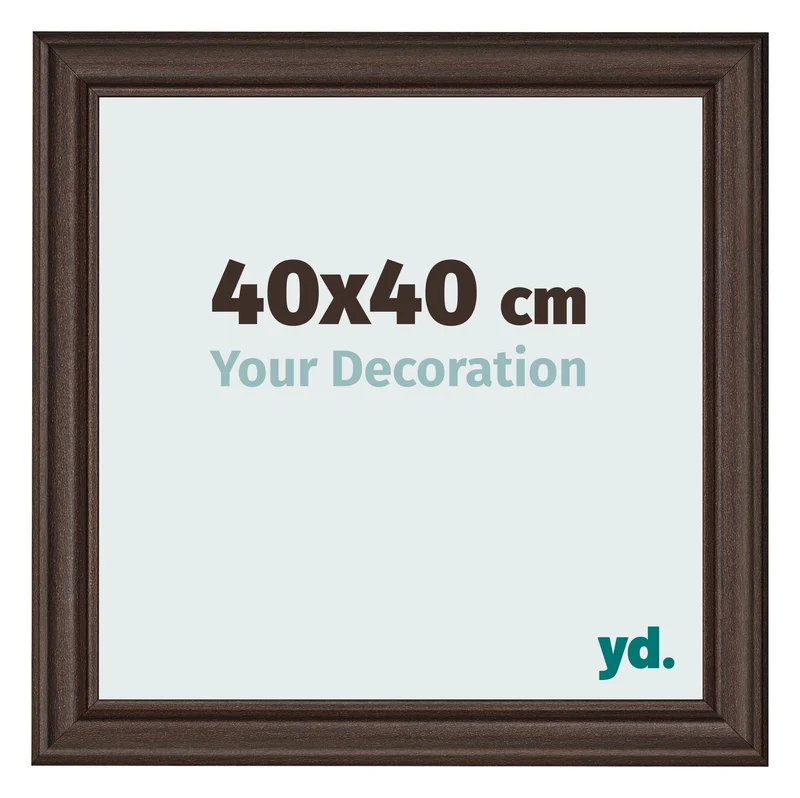Bilderrahmen 40x40 cm - Eiche Dunkel - MDF - Lazio