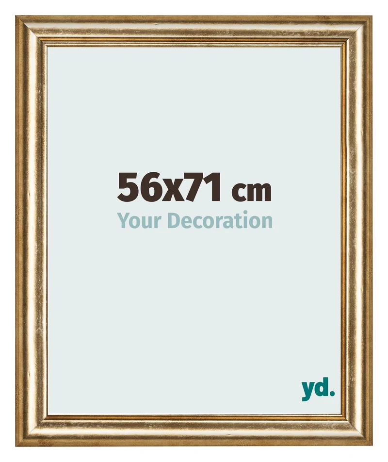 Bilderrahmen 56x71 cm - Gold Antik - MDF - Lazio