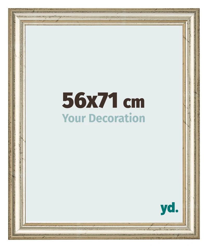 Bilderrahmen 56x71 cm - Metallglanz - MDF - Lazio