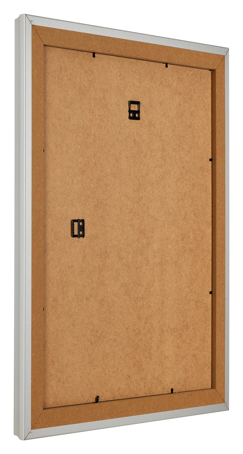 Bilderrahmen 56x71 cm - Silber Matt - MDF - Lazio