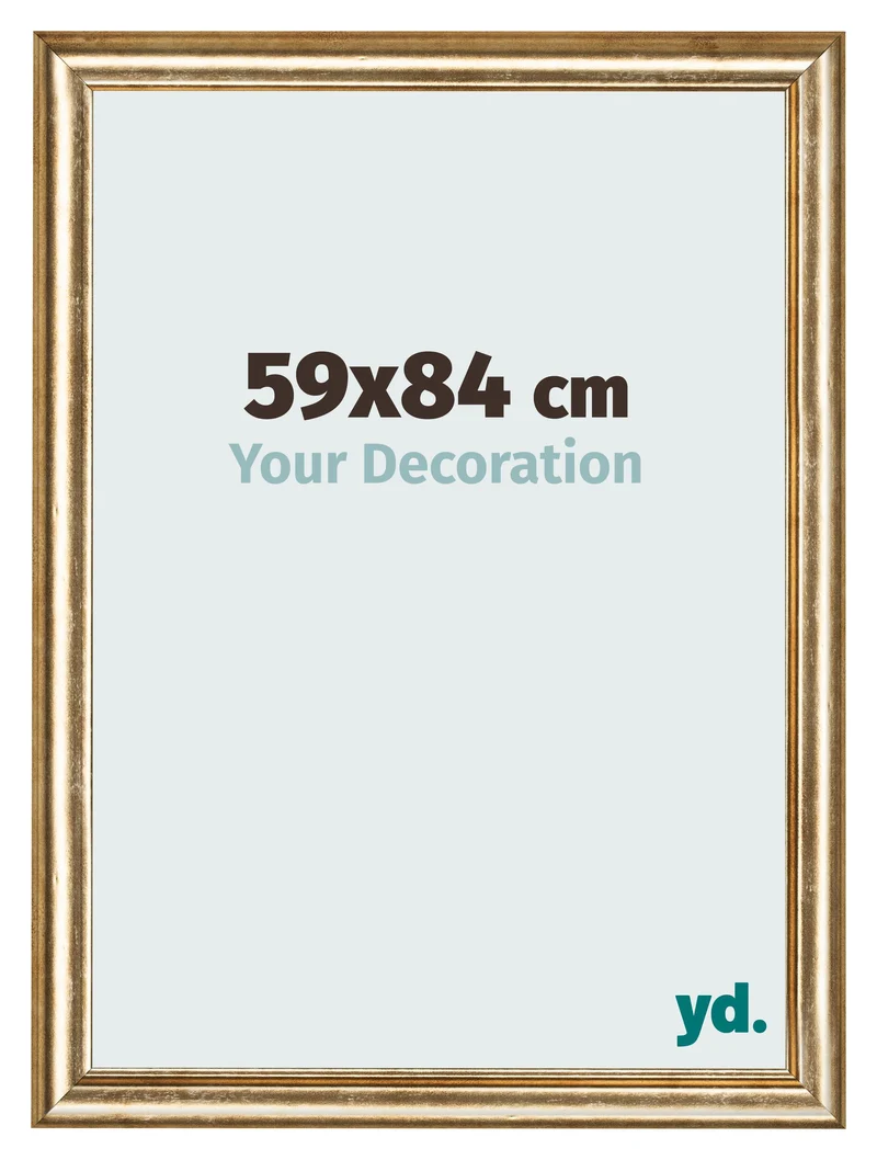 Bilderrahmen 59x84 cm - Gold Antik - MDF - Lazio