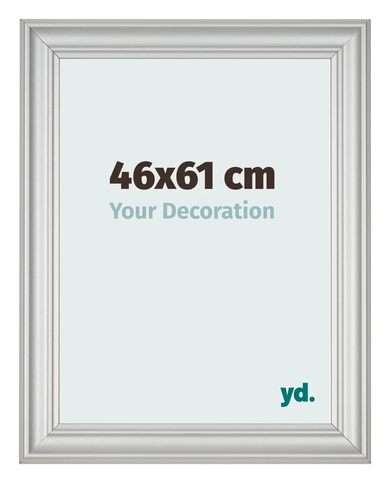Bilderrahmen 46x61 cm - Silber Matt - MDF - Lazio