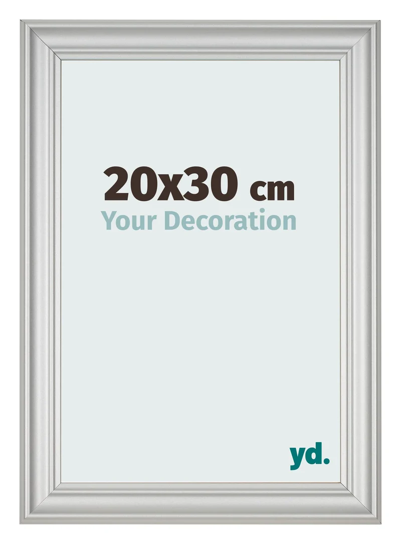 Bilderrahmen 20x30 cm - Silber Matt - MDF - Lazio