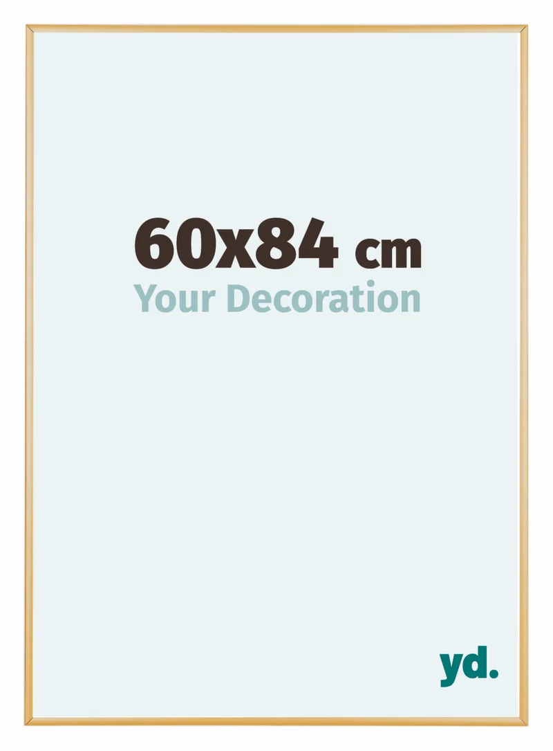 Bilderrahmen 60x84 cm - Gold Vintage - Aluminium - Kent