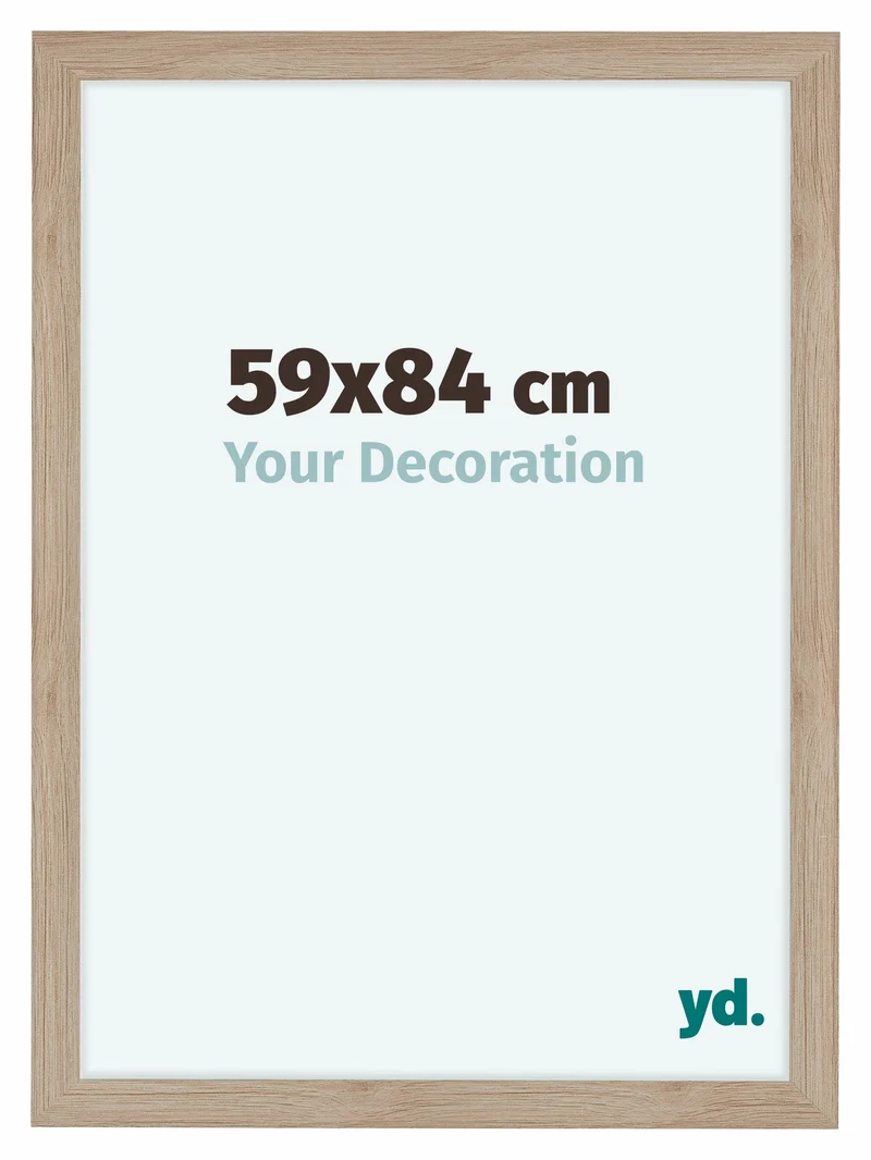 Bilderrahmen 59x84 cm - Eiche Hell - MDF - Como