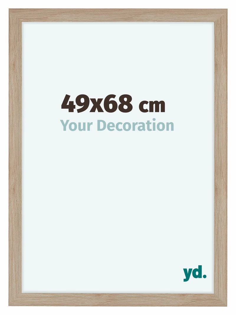 Bilderrahmen 49x68 cm - Eiche Hell - MDF - Como