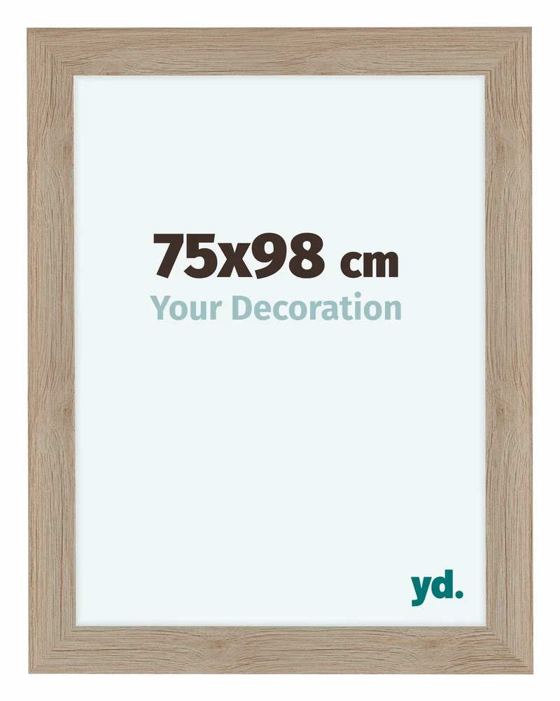Bilderrahmen 75x98 cm - Eiche Hell - MDF - Como
