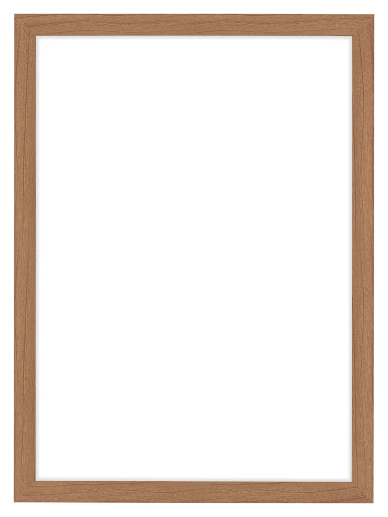 Bilderrahmen A2 - 42x59,4 cm - Nussbaum Hell - MDF - Como