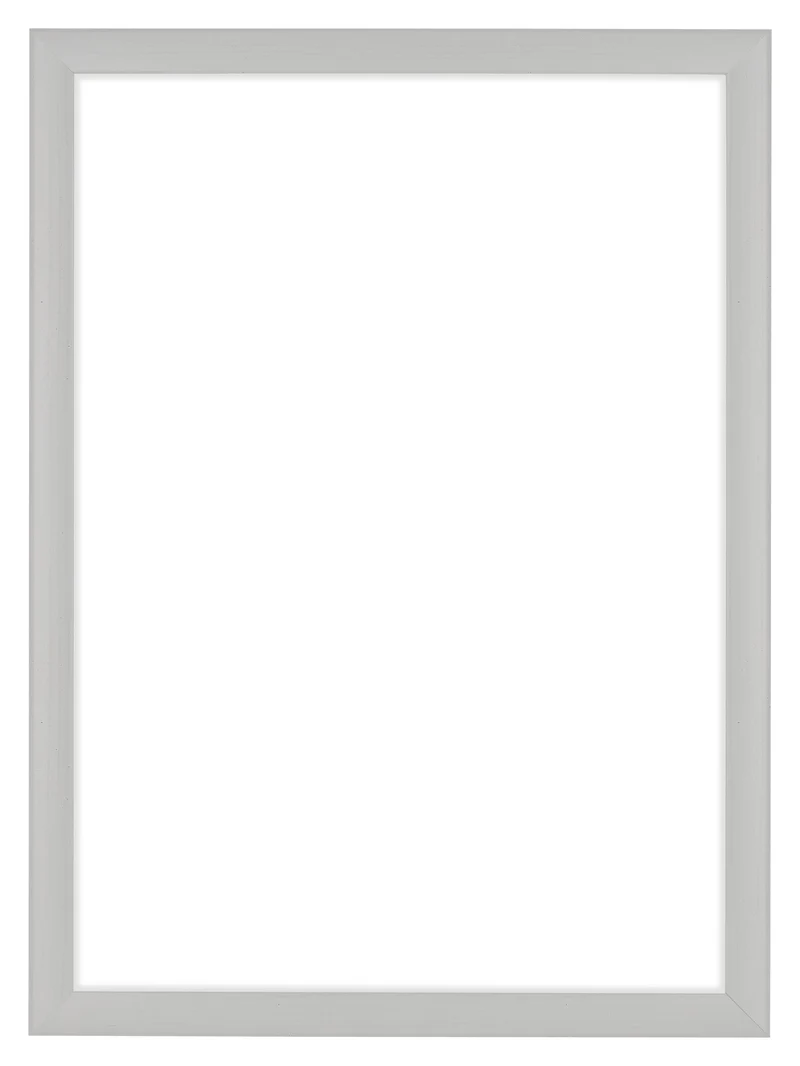 Bilderrahmen A4 - 21x29,7 cm - Weiß Gemasert - MDF - Como