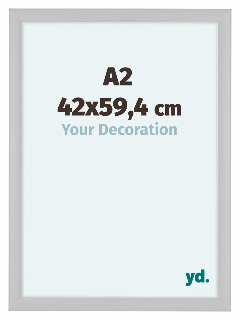 Bilderrahmen A2 - 42x59,4 cm - Weiß Matt - MDF - Como