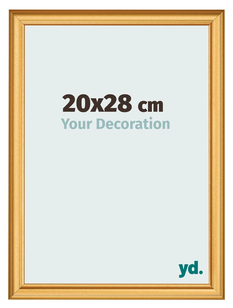 Bilderrahmen 20x28 cm - Gold Matt - MDF - Lazio